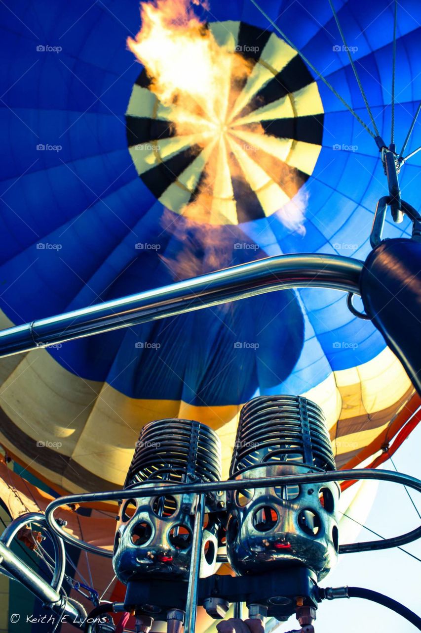 Inside the balloon