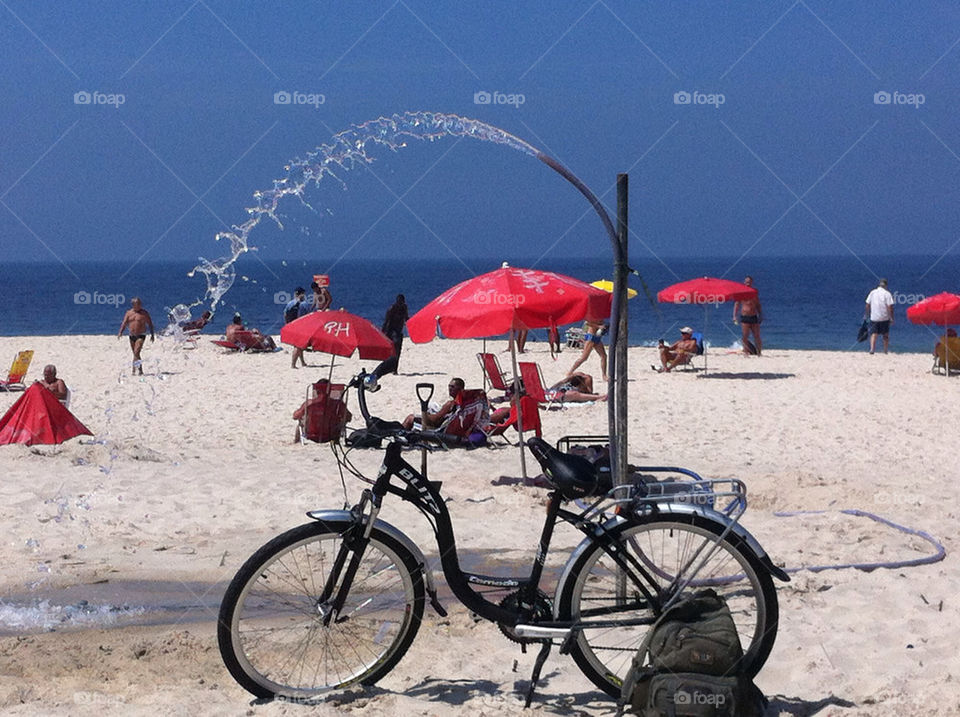 sand beach bike sun by IVANPULIDO
