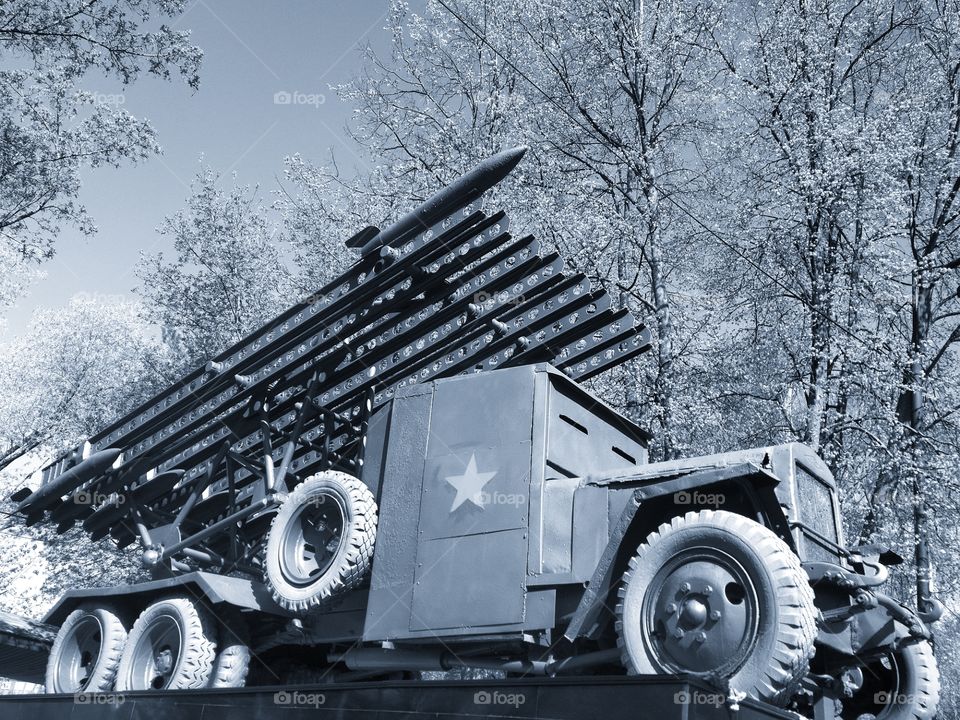 Monument of the anti-aircraft installation "Katyusha"