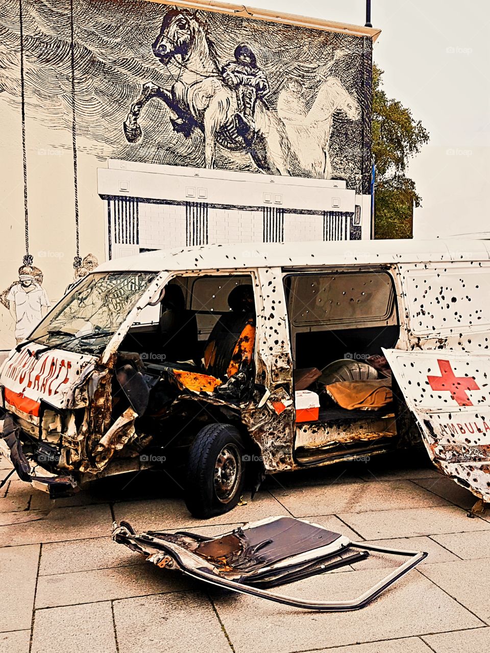 Ambulance during war