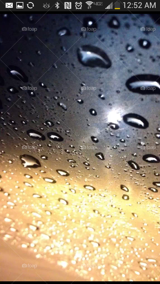 Raindrops keep falling on my windshield. . :)