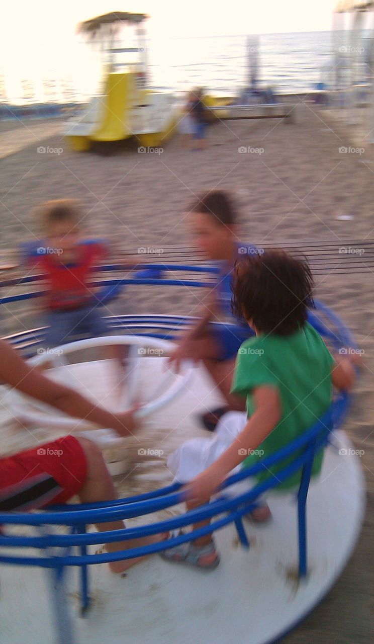 Carousel in the beach