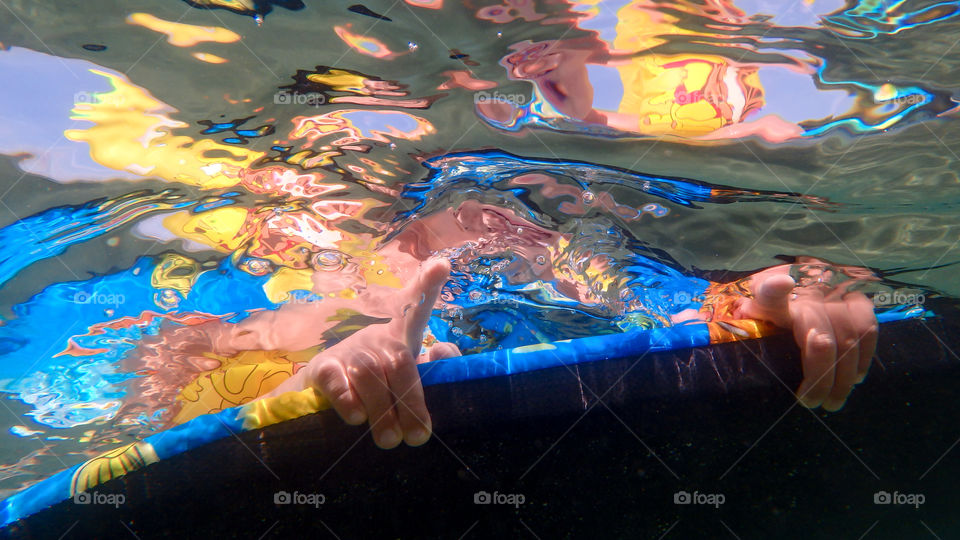 underwater photo big blue sea