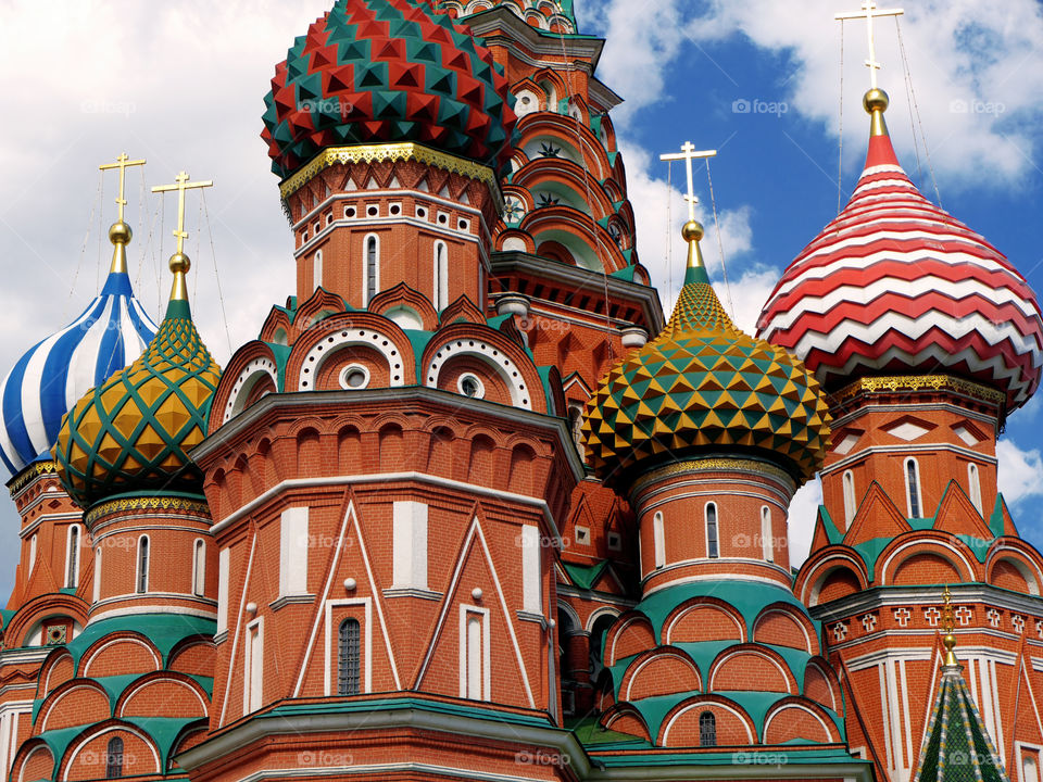 St Basil's cathedral. Red Square, Moskow, Russia  