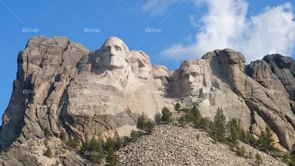 Mount Rushmore. An icon of American Democracy taken on the morning of the 4th July.