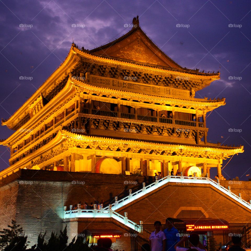 Drum tower . Xi'an China 