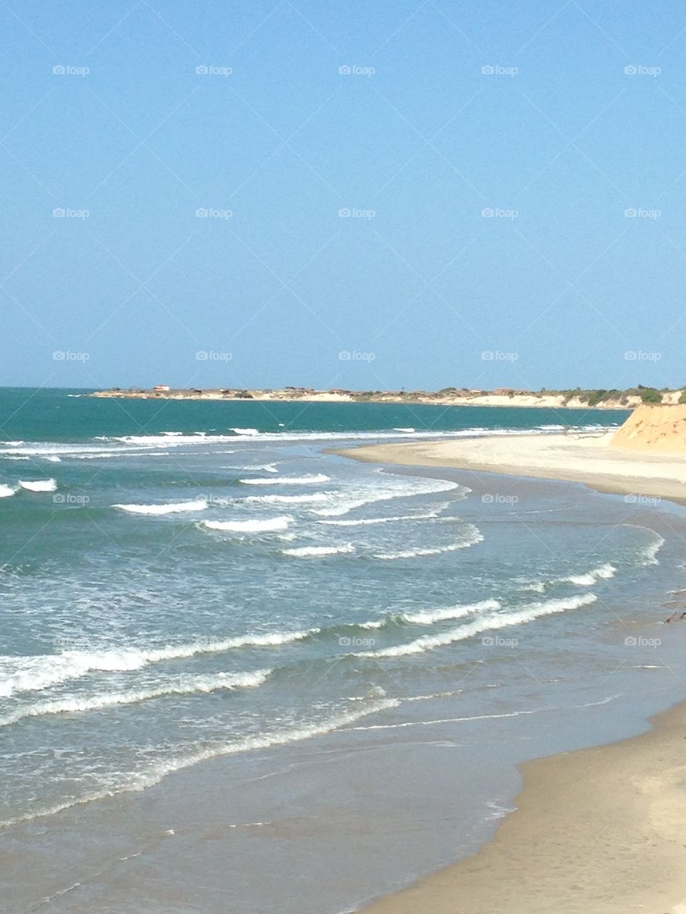 The sea. Brazilian coast