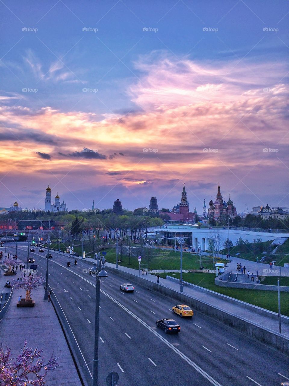 Sunset in Moscow