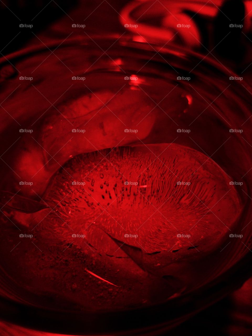 Ice Water in Red Filter