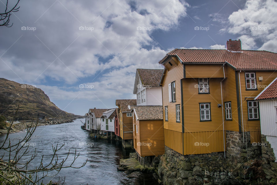 Old town in norway 