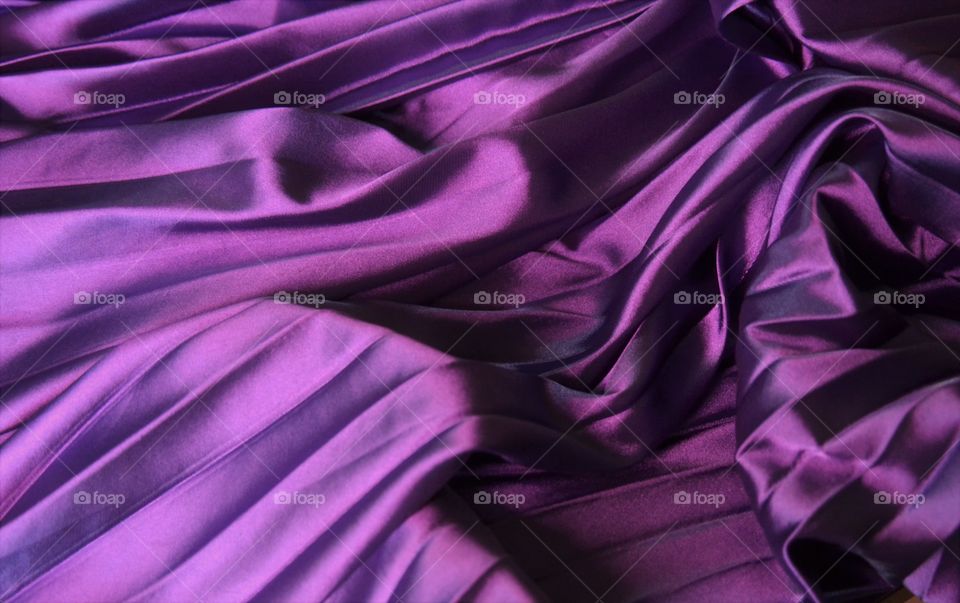 Wavy purple satin