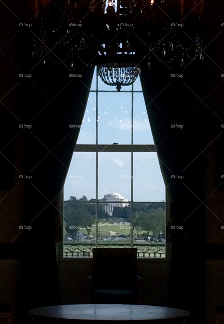 Jefferson Memorial from window