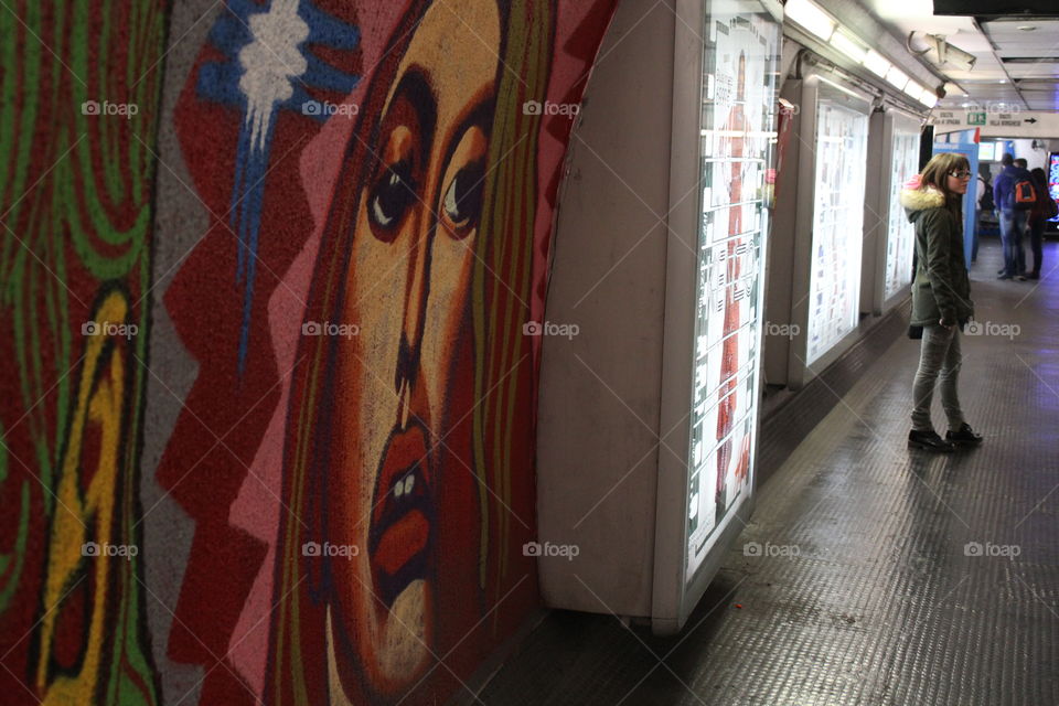 rome metro station