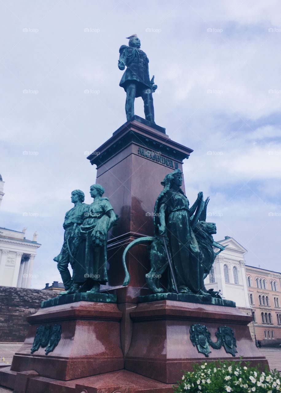 Impressive Statue in Helsinki, Finland.