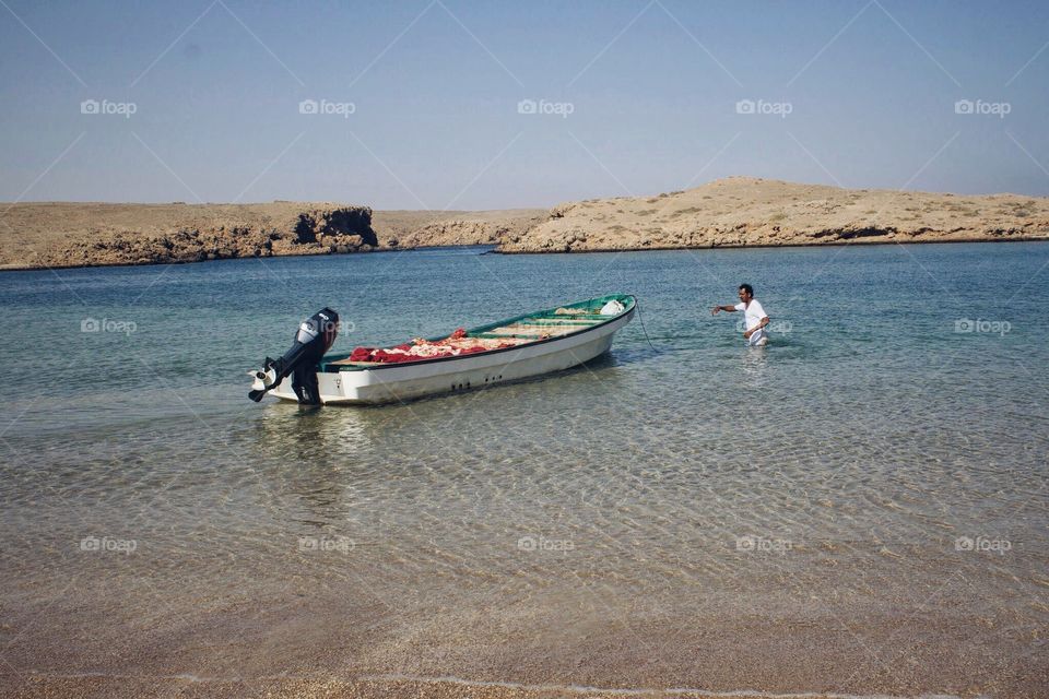 Fisherman in Oman