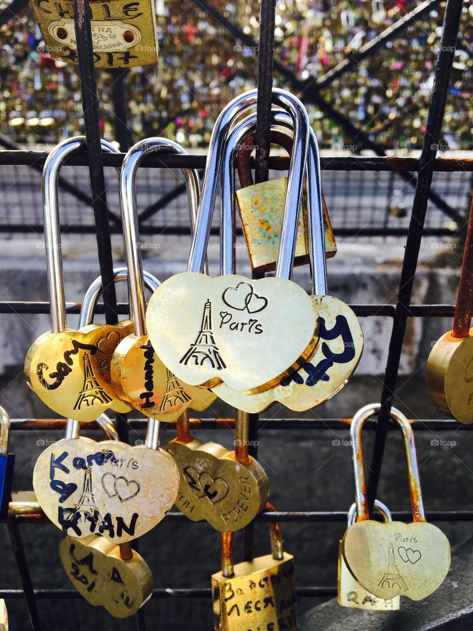 Lock of love  in Paris 