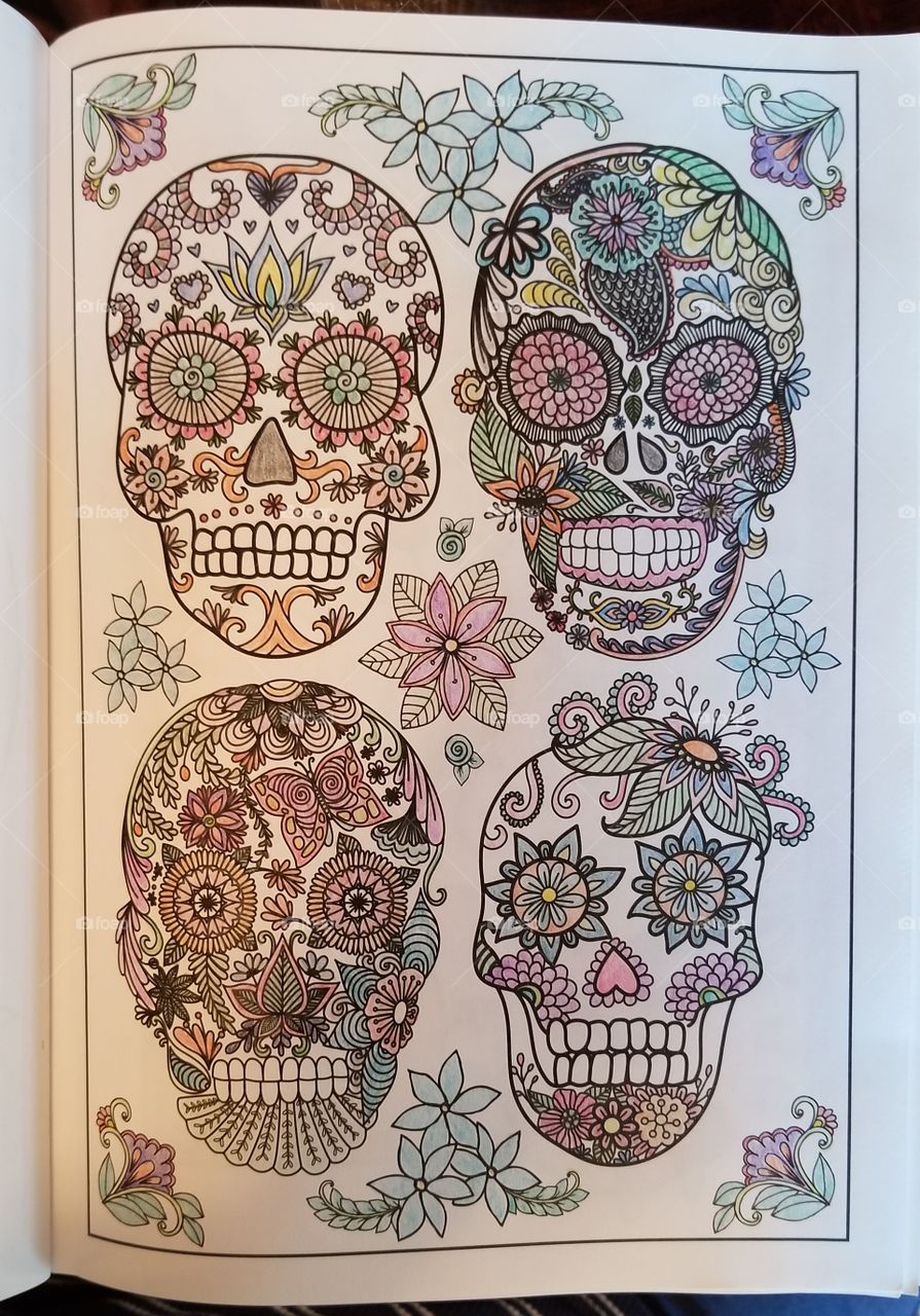 my artwork from the day of the dead