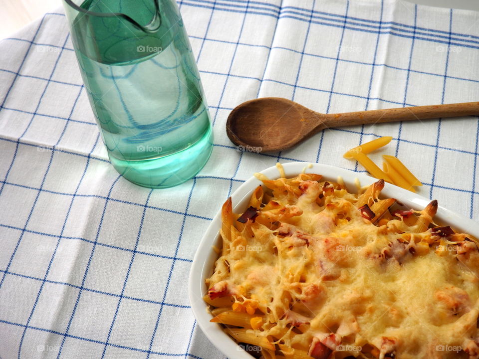 fresh homemade pasta with cheese