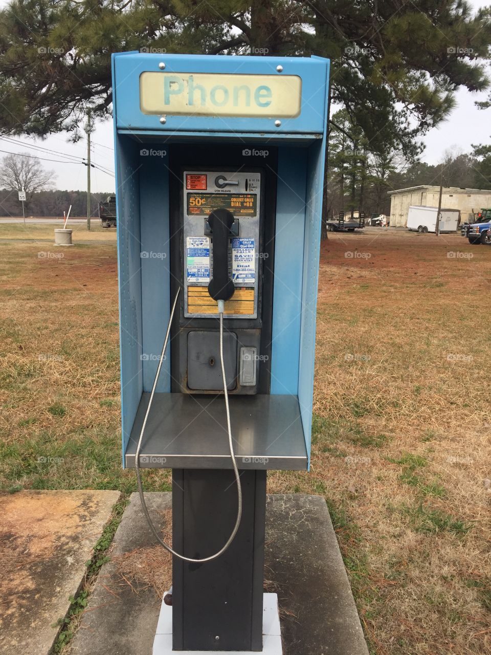 A vintage phone booth can still be found sometimes. This one was also hiding a geocache. 