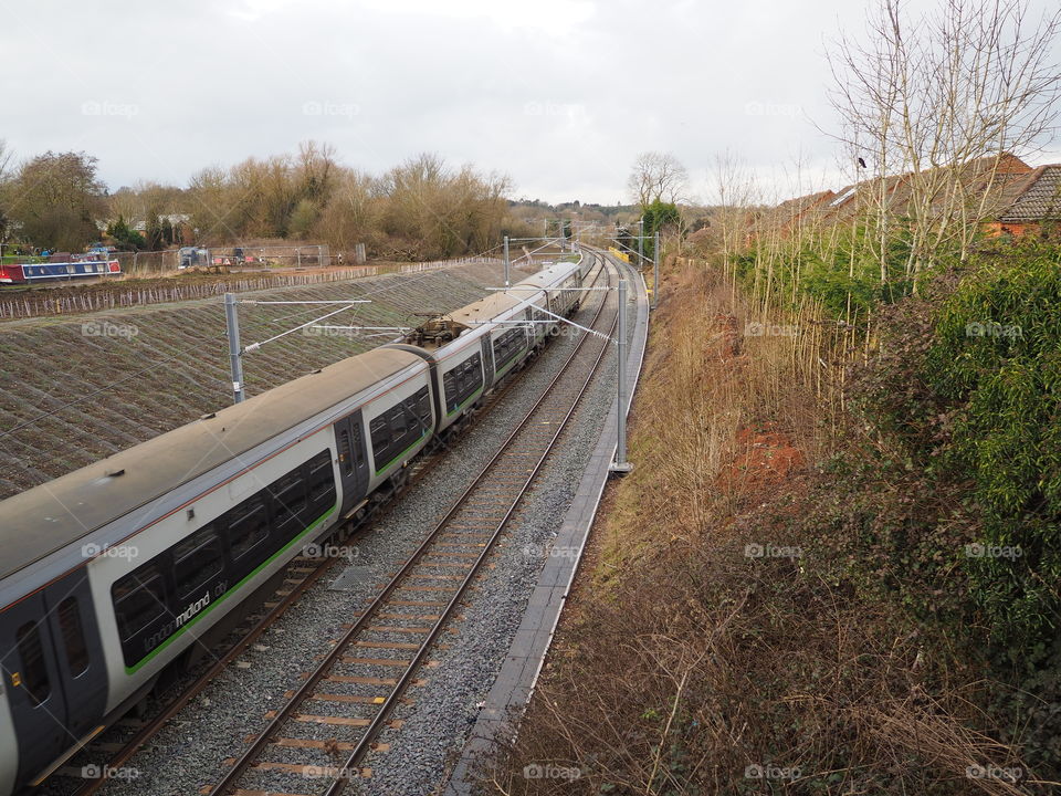 Railway. Railway line