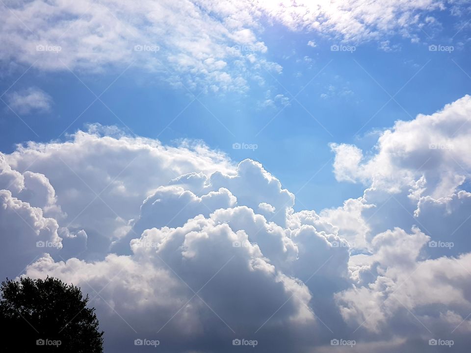 Clouds and blue sky