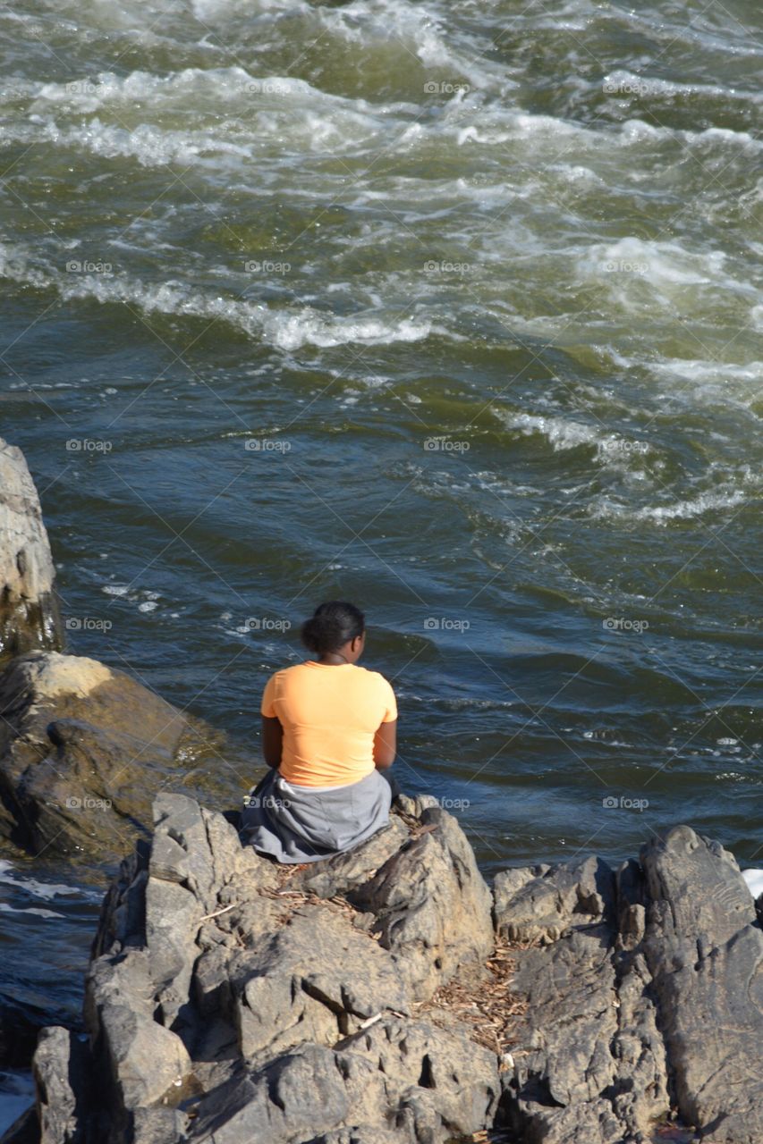 Contemplating the river 