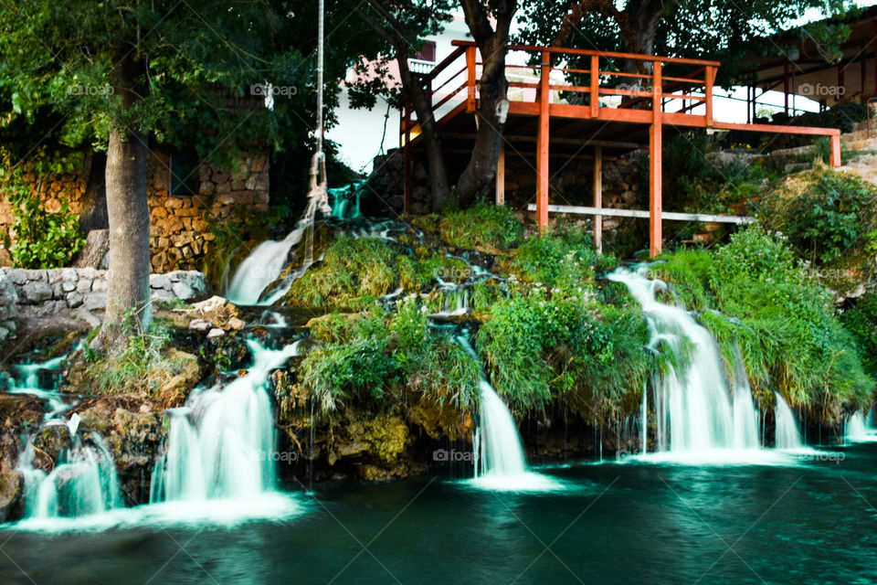 Waterfalls at Zrmanja River in Croatia
