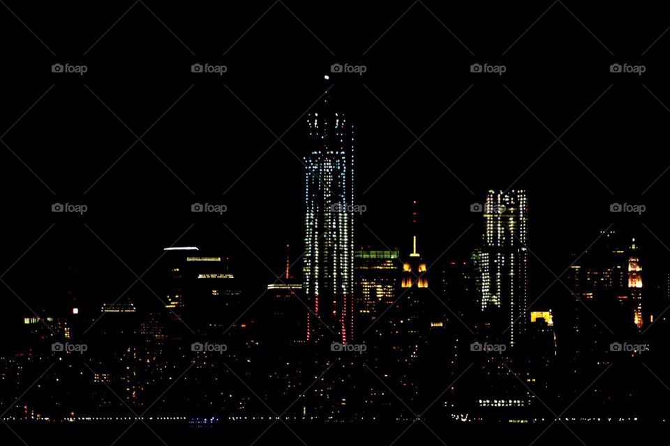 nyc usa city night usa by kandovit