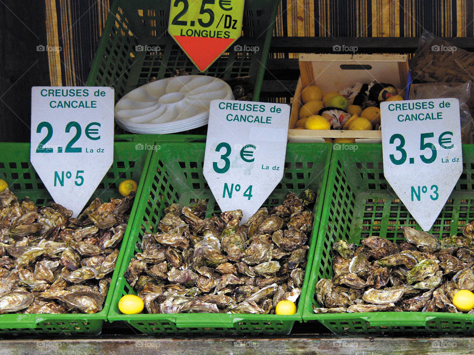 Oyster stall