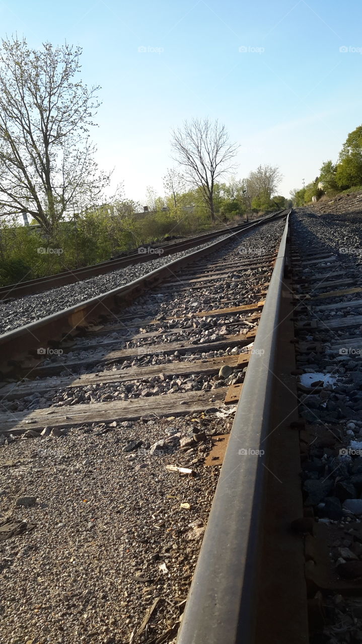railroad track. railroad track