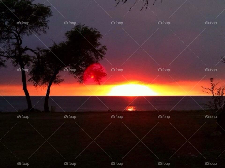 Fire sunset