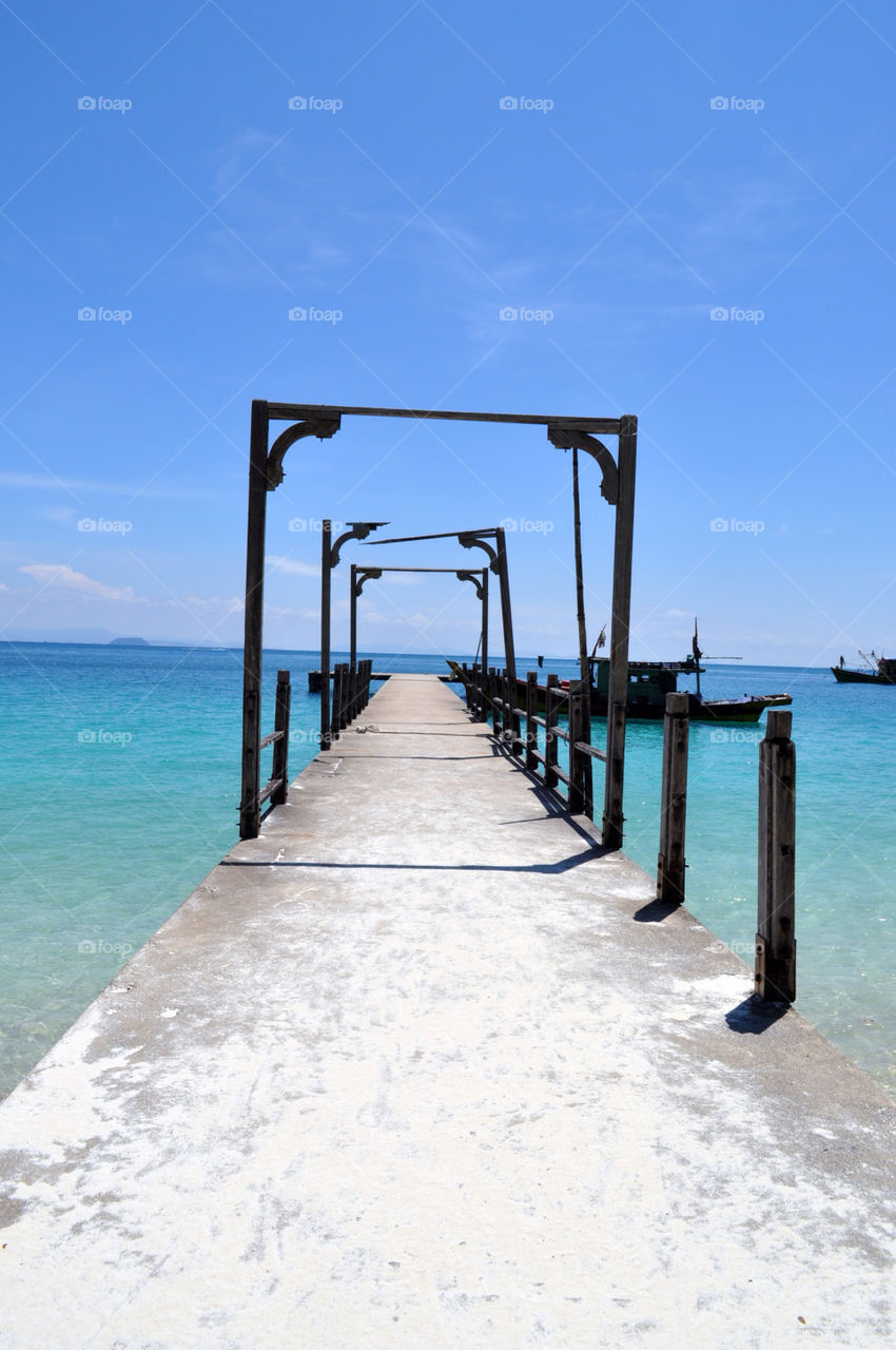 Derelict pier in a distant part of Malaysia