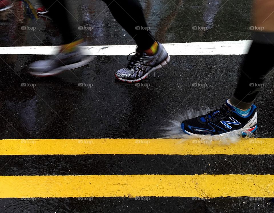 Running in the rain