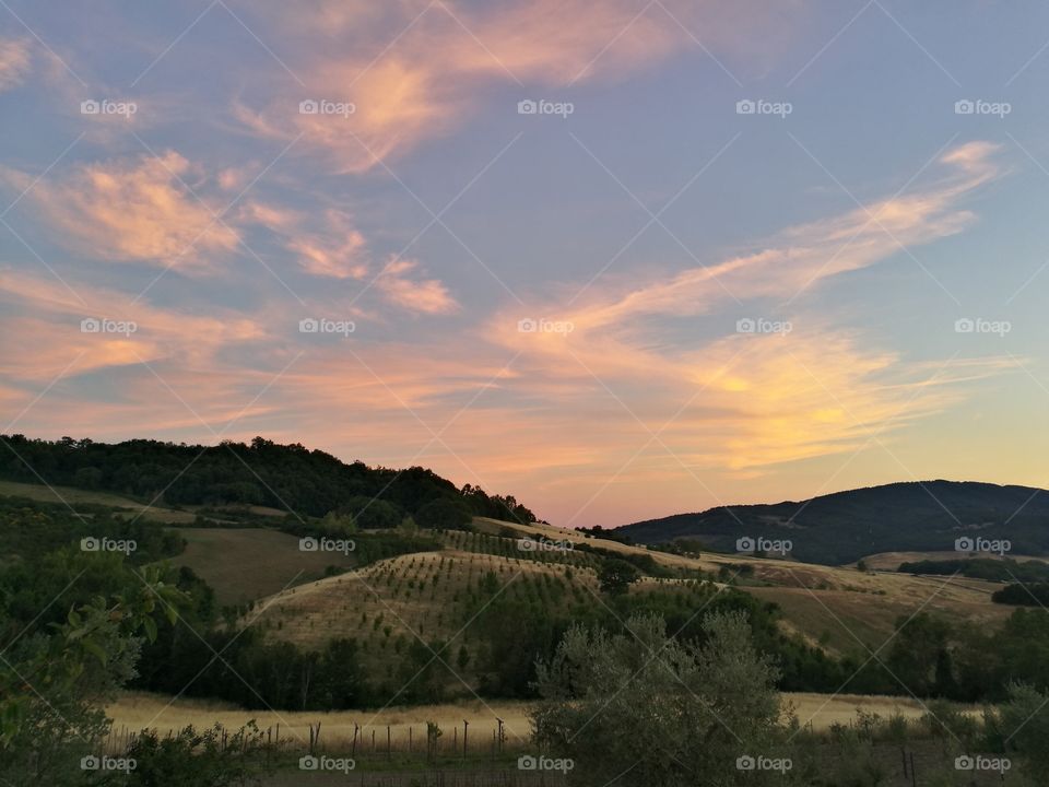 Toscany hills