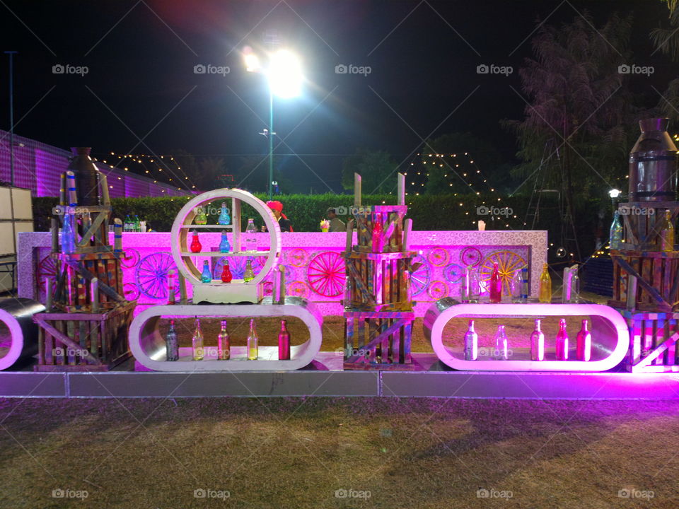 Decoration in wedding site
