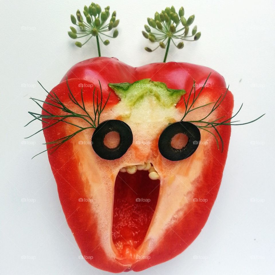 Scared vegetable