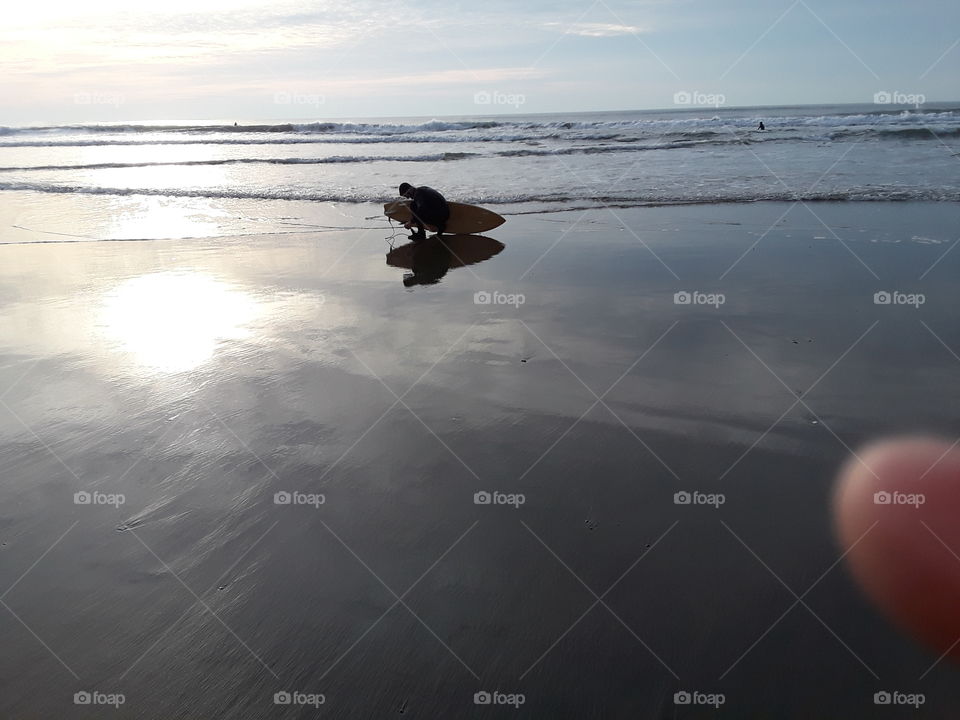 Water, Sunset, Beach, Sea, Ocean