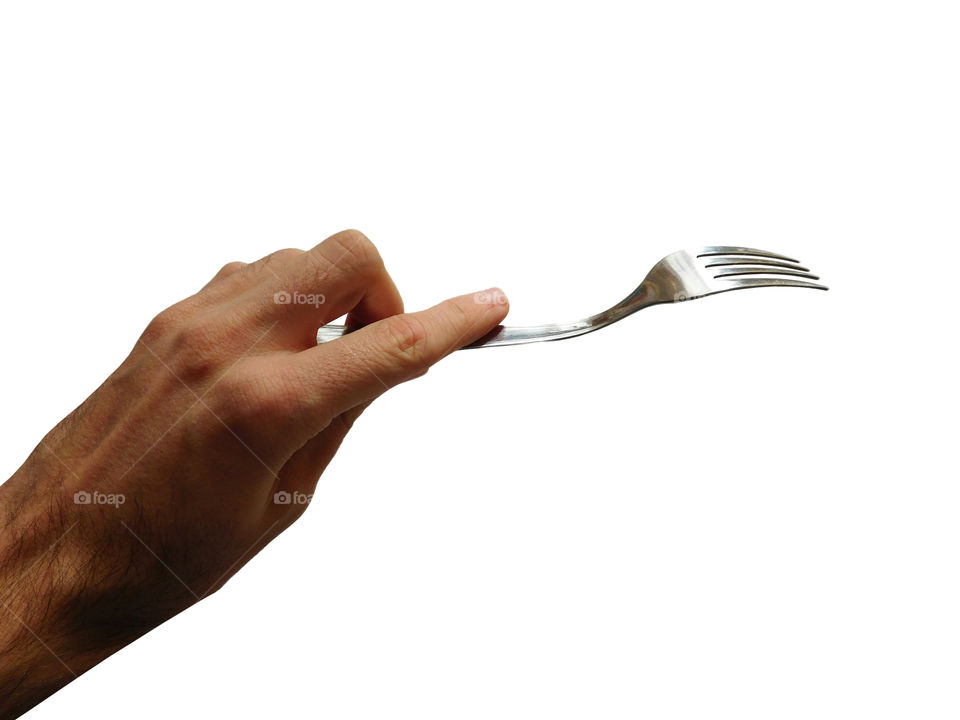 fork in hand