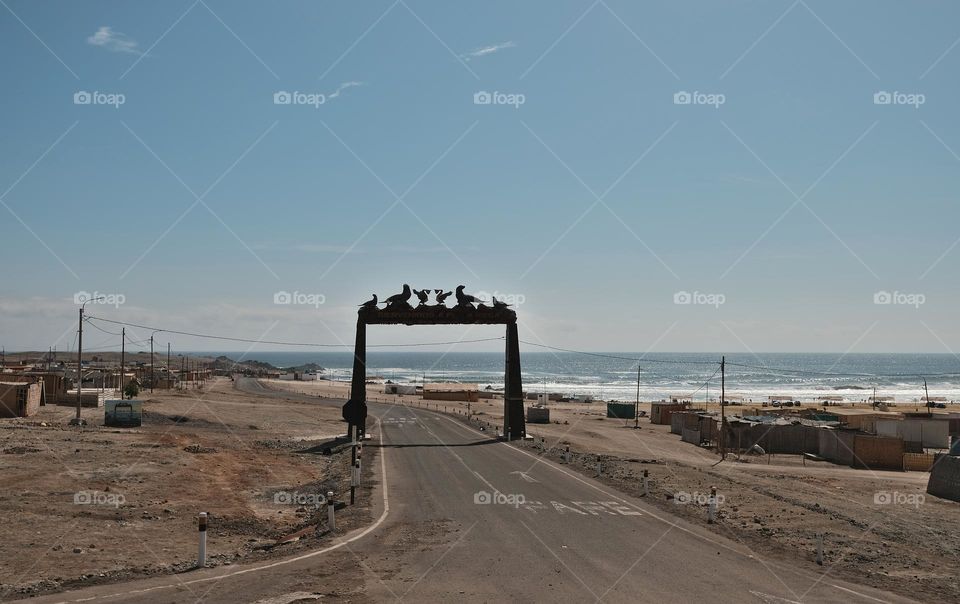 Cover of an entrance to the beach