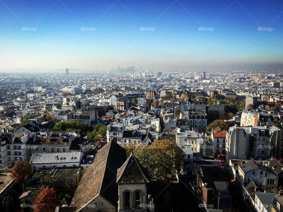 City View from Sacre Coeur, Paris 