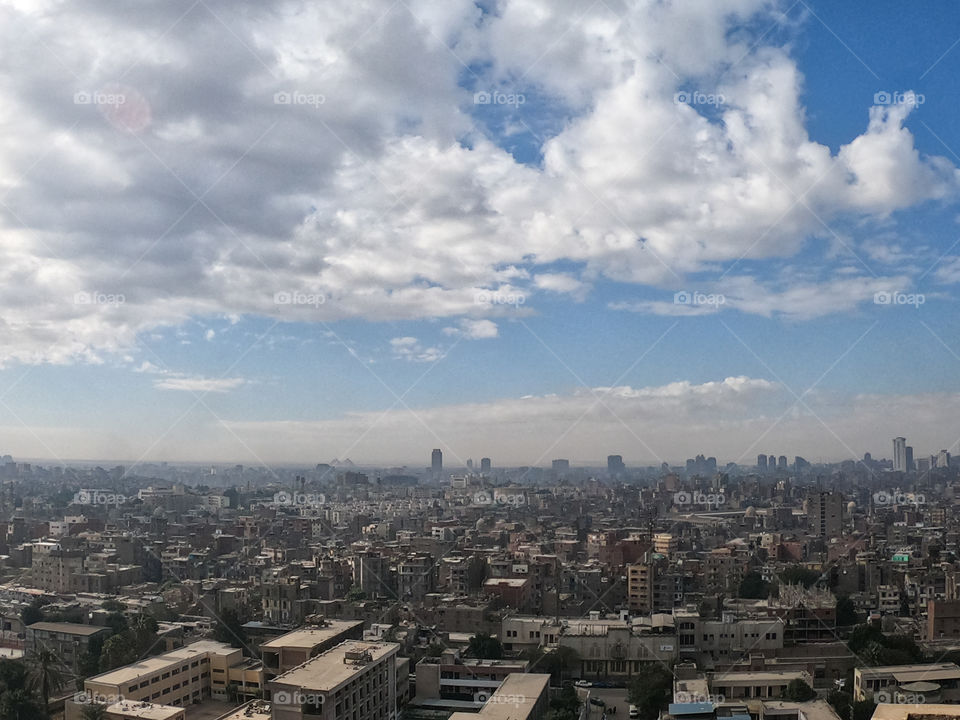 Kairo city scape in cloudy day