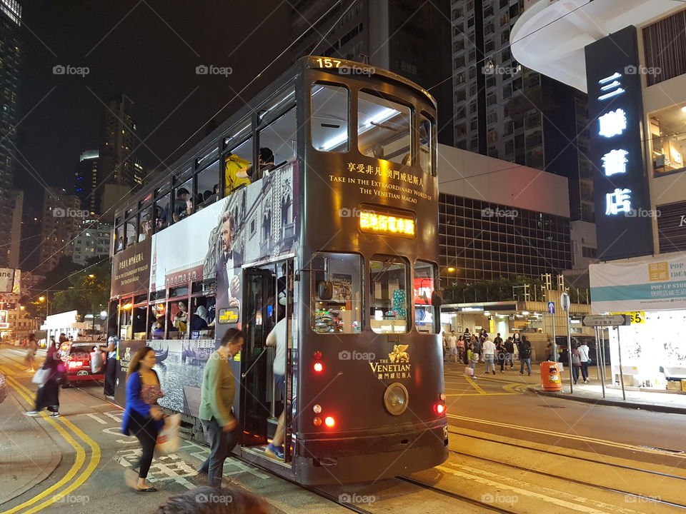 nostaglic tram @hong kong