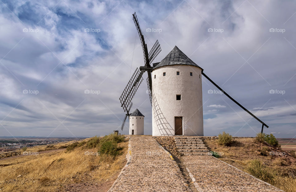 Windmills of Don Quixote in Castilla Mancha, Spain