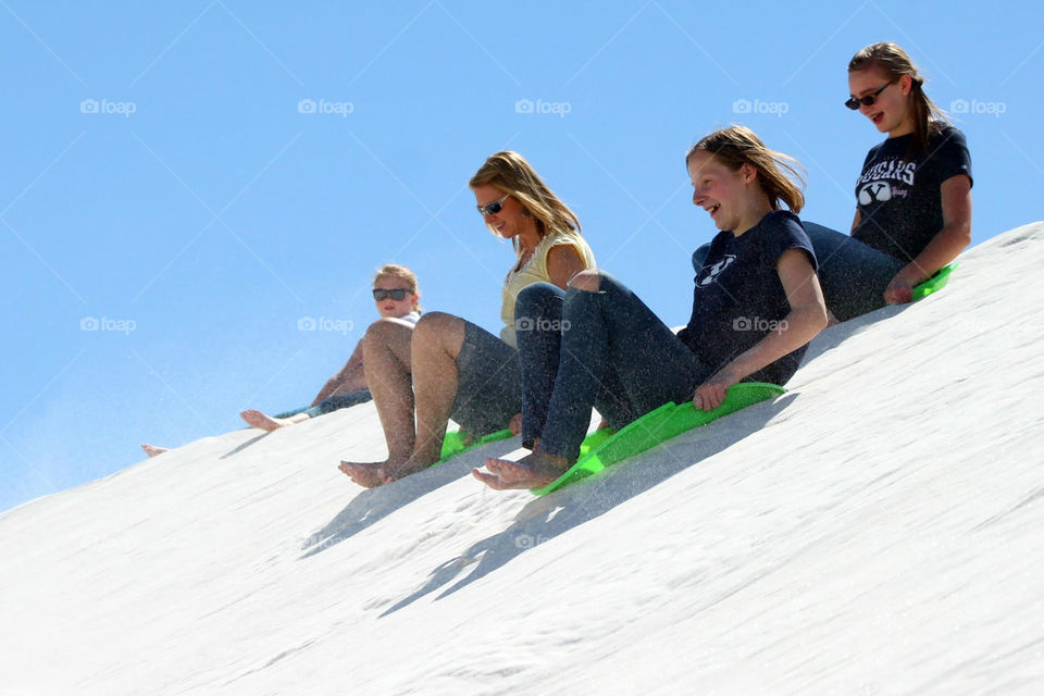 Sand Sledding