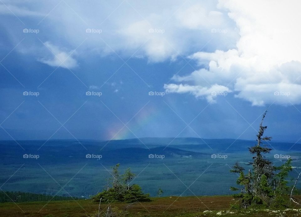 Building up to av storm in the mountains