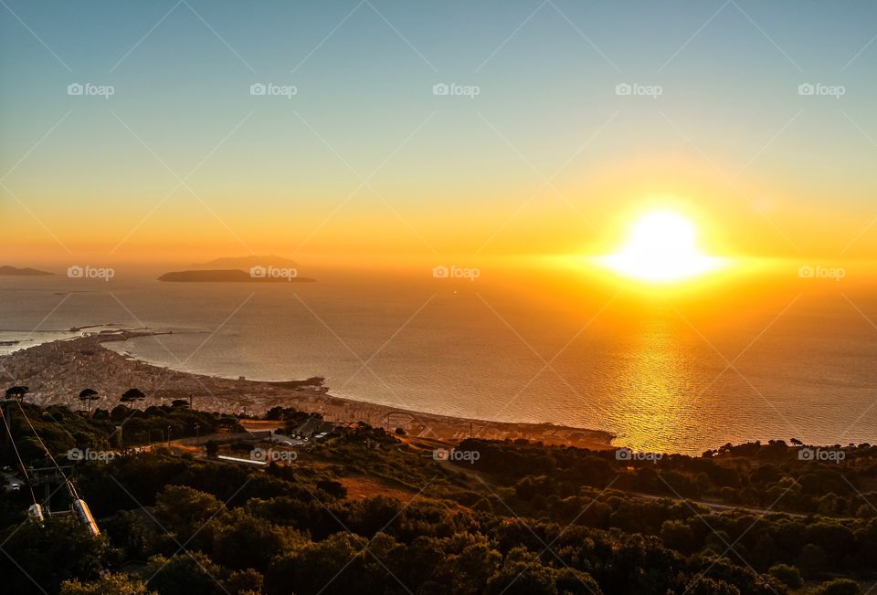 SUNSET OVER FAVIGNANA -Sicily