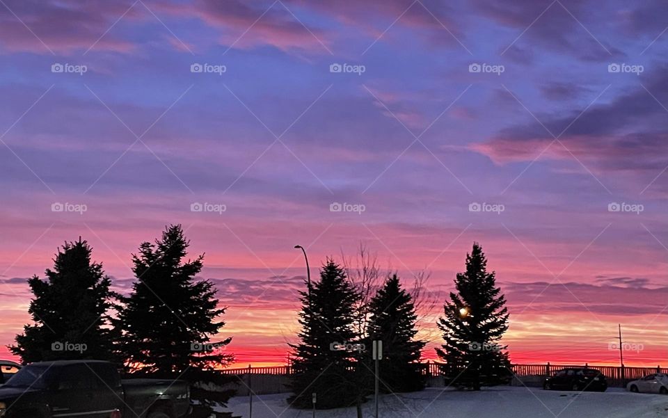 Beautiful colored skies