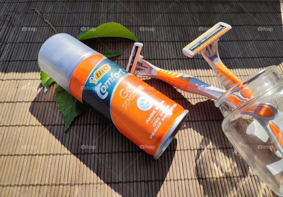 Shaving cream and razors