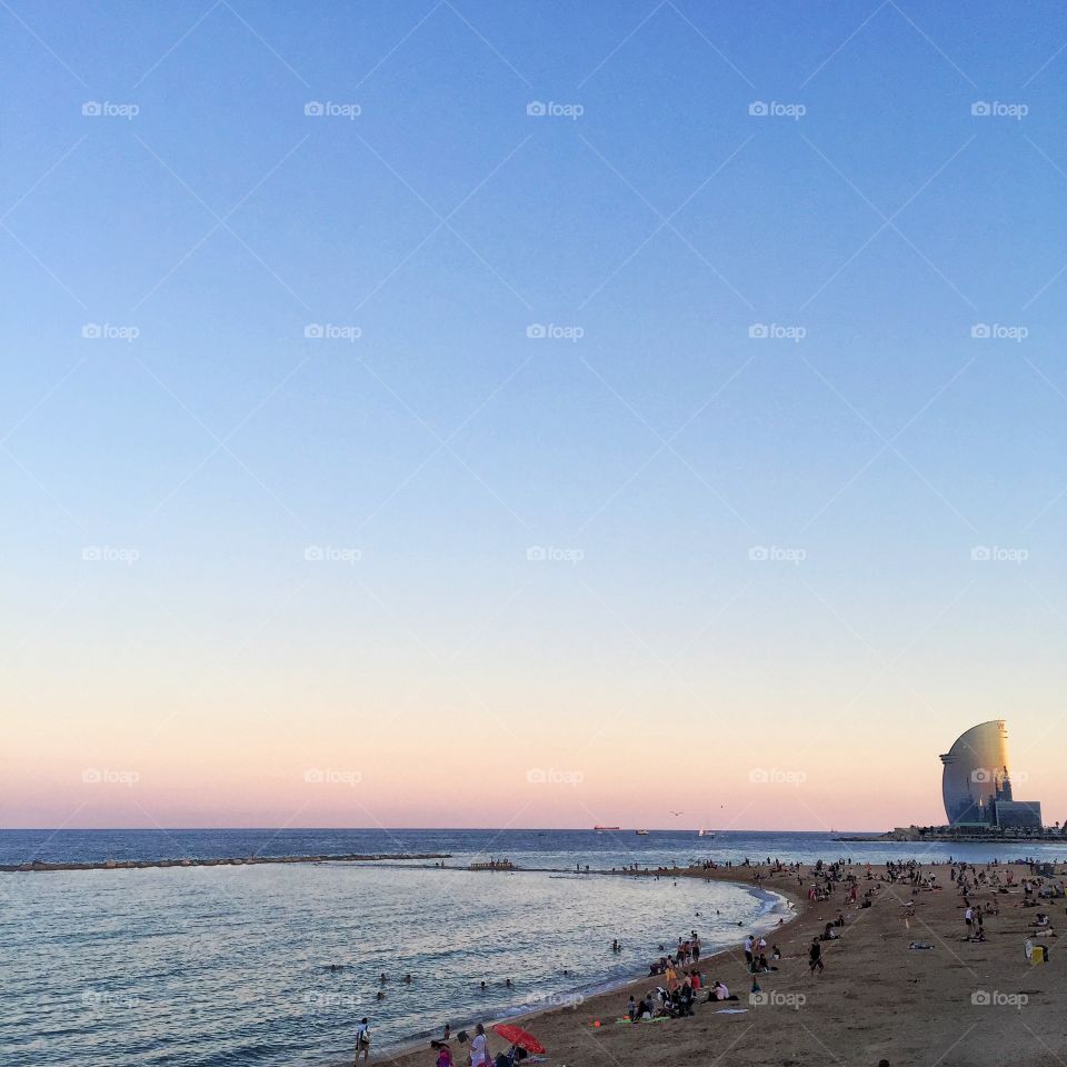 Barceloneta. Barcelona beach