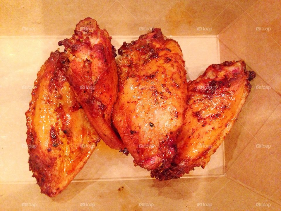 Delicious smoked chicken wings, perfect for a fall tailgate.